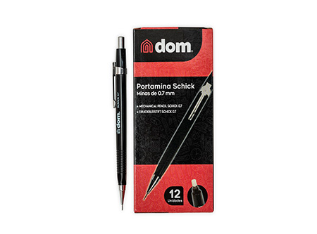  PORTAMINA 0.7MM DOM SCHICK NEGRO 