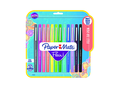  MARCADOR FLAIR COL.SURT X 12UN PM PAPERMATE 