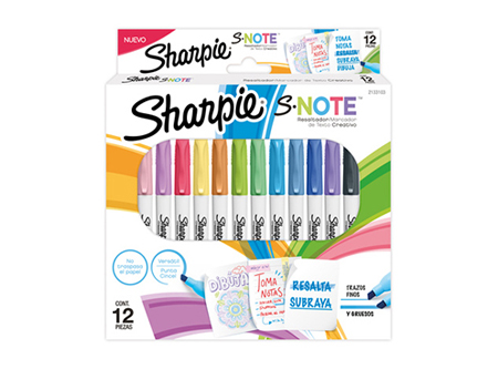  DESTACADOR PASTEL SHARPIE NOTE DP X 12 COL.SURT 