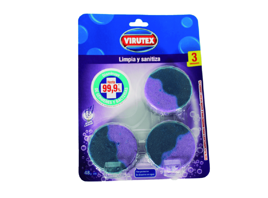  LIMPIADOR BAO PASTILLA WC 48 GR VIRUTEX X 3UN 
