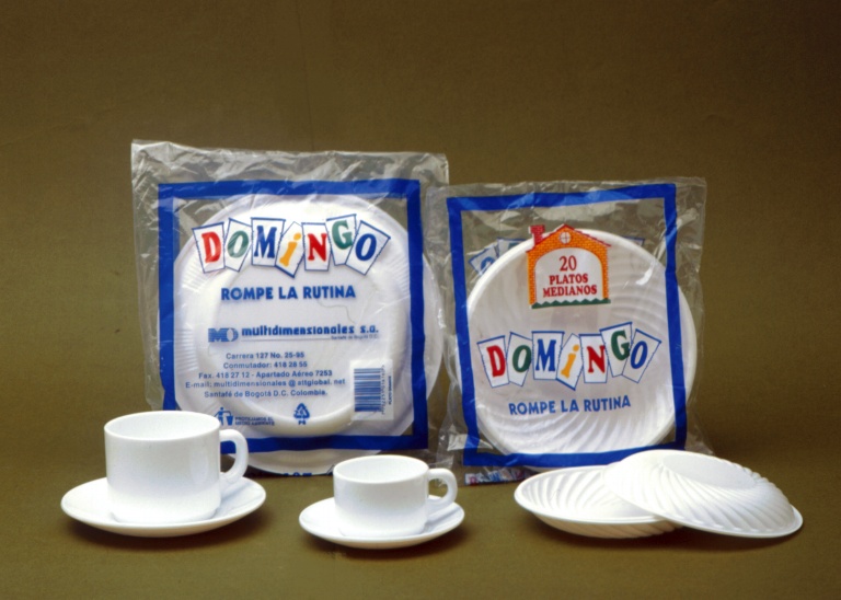  PLATO PLASTICO 18 CM BLANCO TUC X 20 