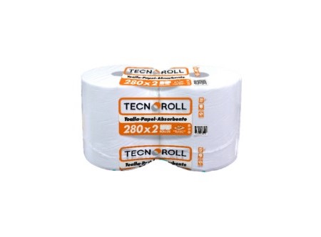  TOALLA PAPEL  2 ROLL.280 MT. TECNOROLL H/S 