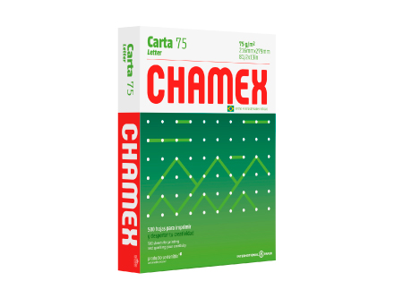  PAPEL FOTOC. CARTA 75 GR CHAMEX 500 HJ. 