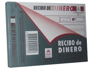  FORMULARIO RECIBO DE DINERO 50HJ. BUHO 2211 AUTOCO 