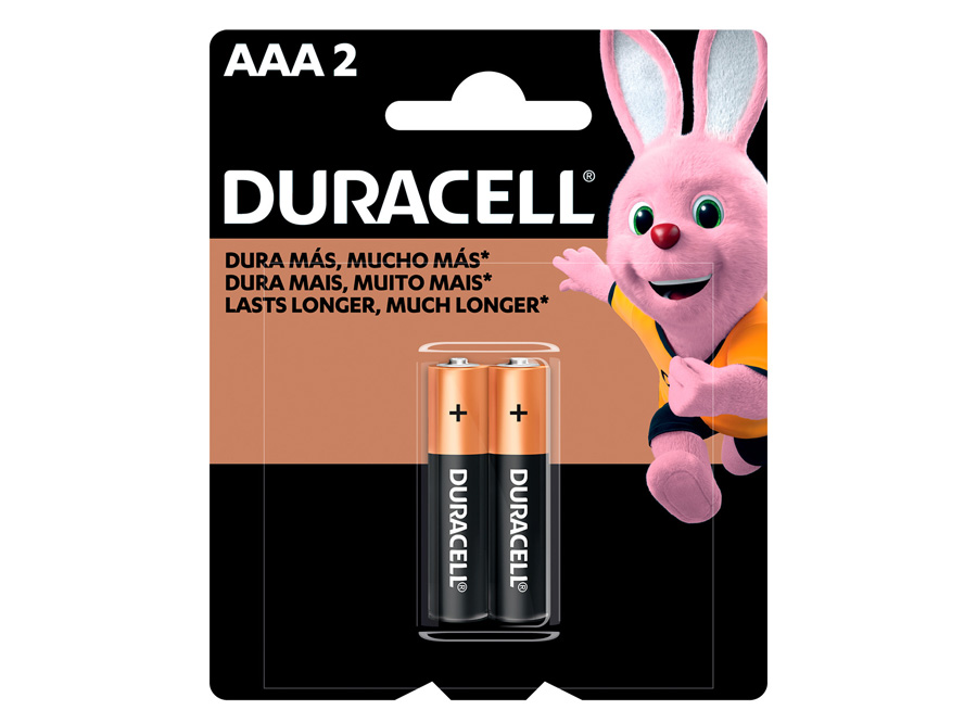  PILA ALCALINA AAA X   2 UN. DURACELL. 