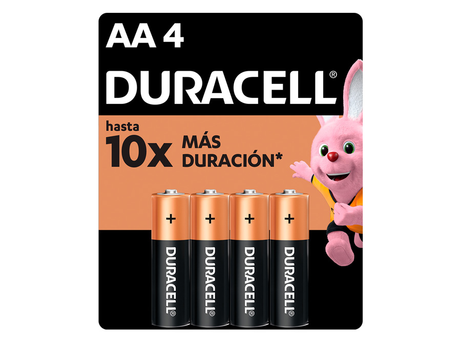  PILA ALCALINA AA X  4 UN. DURACELL 