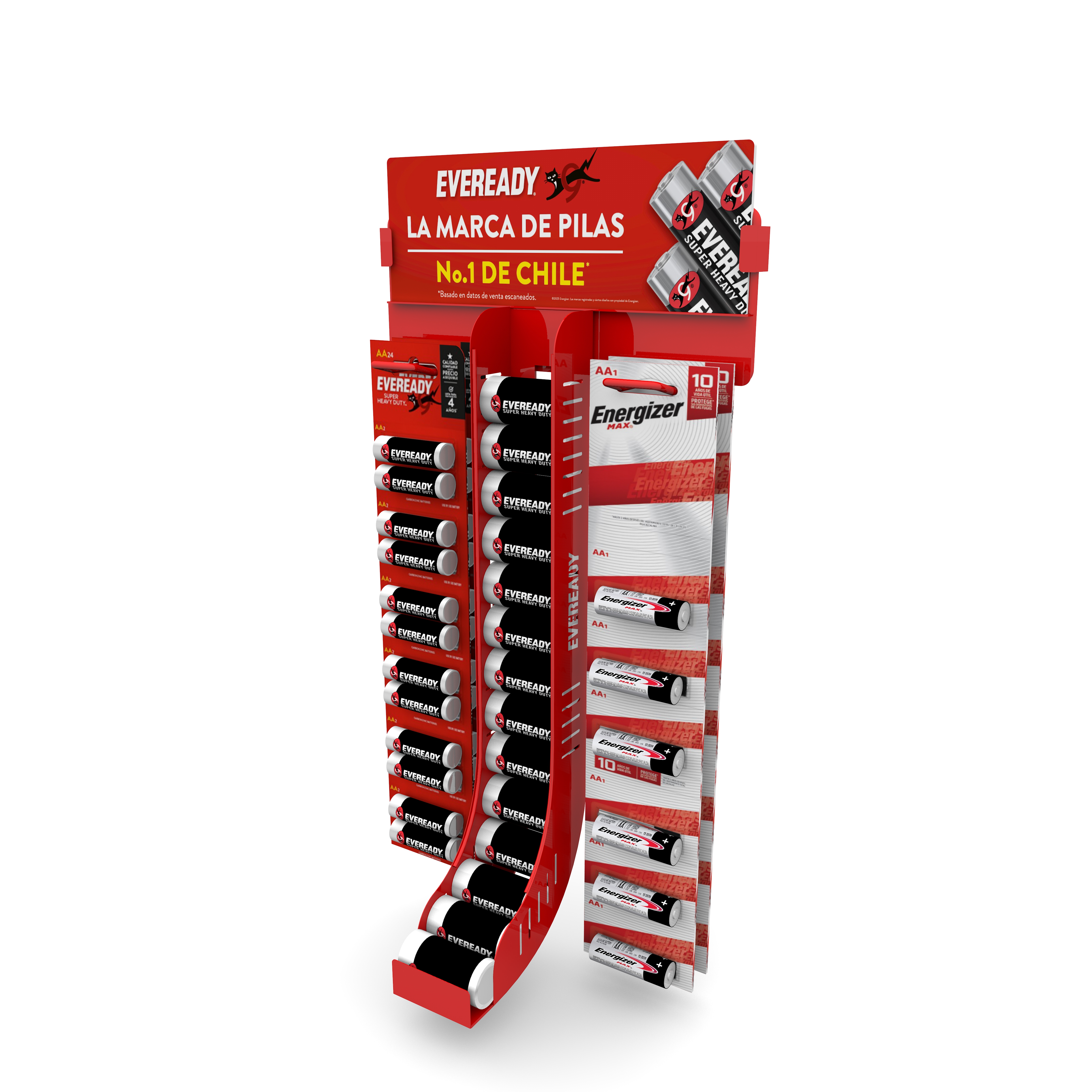  EXHIBIDOR PROMOCIONAL PILA ENERGIZER/EVEREADY 