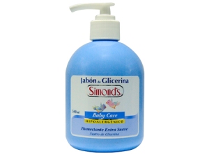  JABON LIQ.  340 ML. SIMONDS CELESTE C/VALVULA 