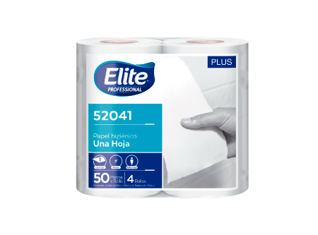  PAPEL HIG.  4 ROLLOS   50 MT H/S GOFRADO ELITE PLU 