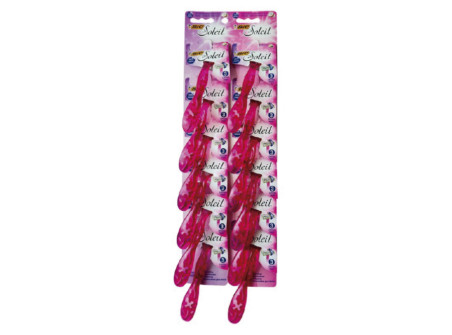  MAQ. AFEITAR 3 HJ 12 UN BIC SOLEIL MUJER 
