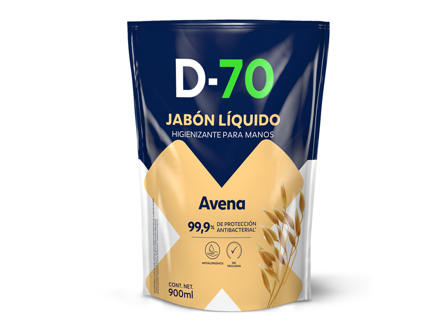  JABON LIQ. 900 ML. D-70 DOYPACK AVENA 