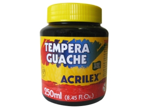  TEMPERA 250 CC.NEGRO ACRILEX 