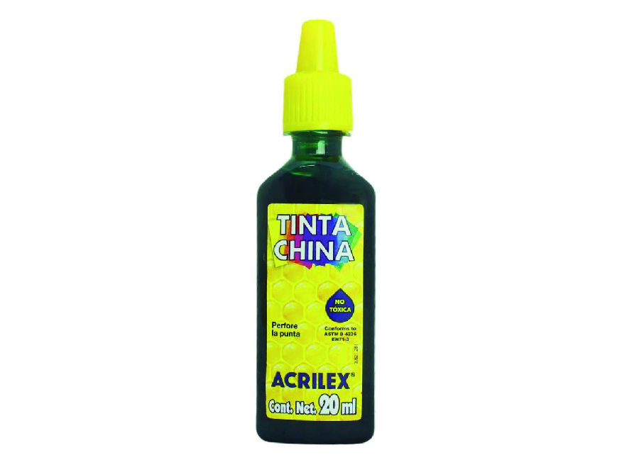  TINTA CHINA 20 ML. ACRILEX VERDE 