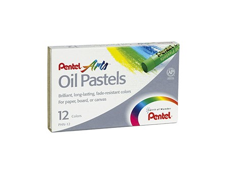  LAPIZ PASTEL 12 COL. PENTEL 