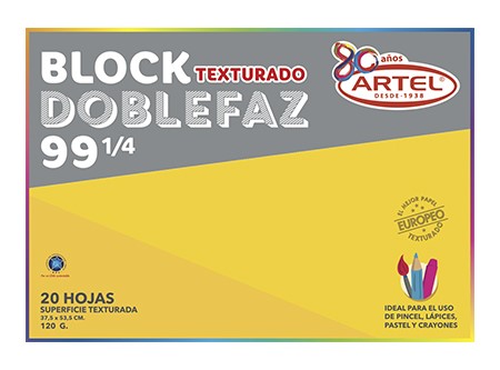  BLOCK DIBUJO  99 1/4 20 HJ ARTEL DOBLE FAZ 