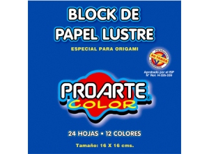  PAPEL LUSTRE BLOCK 16X16 24HJ COL.SURTI PROARTE 