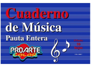  CUADERNO MUSICA PAUTA ENTERA 10 HJ PROARTE 