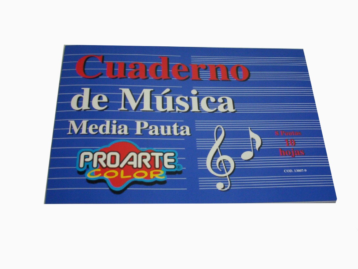  CUADERNO MUSICA 1/2 PAUTA 10 HJ PROARTE 