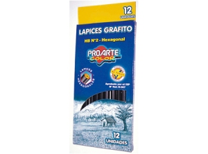  ESP. LAPIZ GRAFITO N.2 HEXAG. X 1 UN PROARTE 