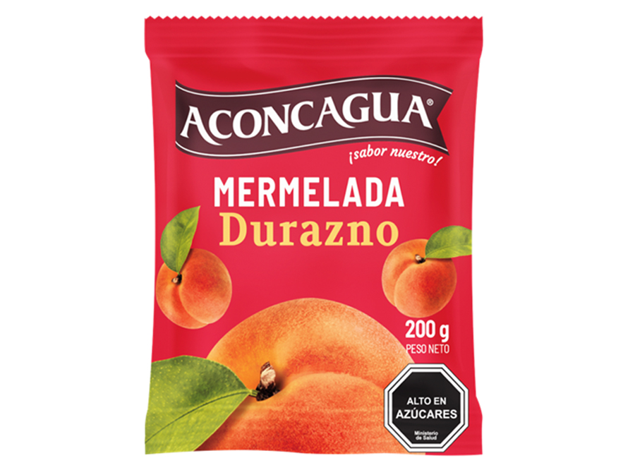  MERMELADA 200 GR ACONCAGUA DURAZNO C/AZU SACHET 