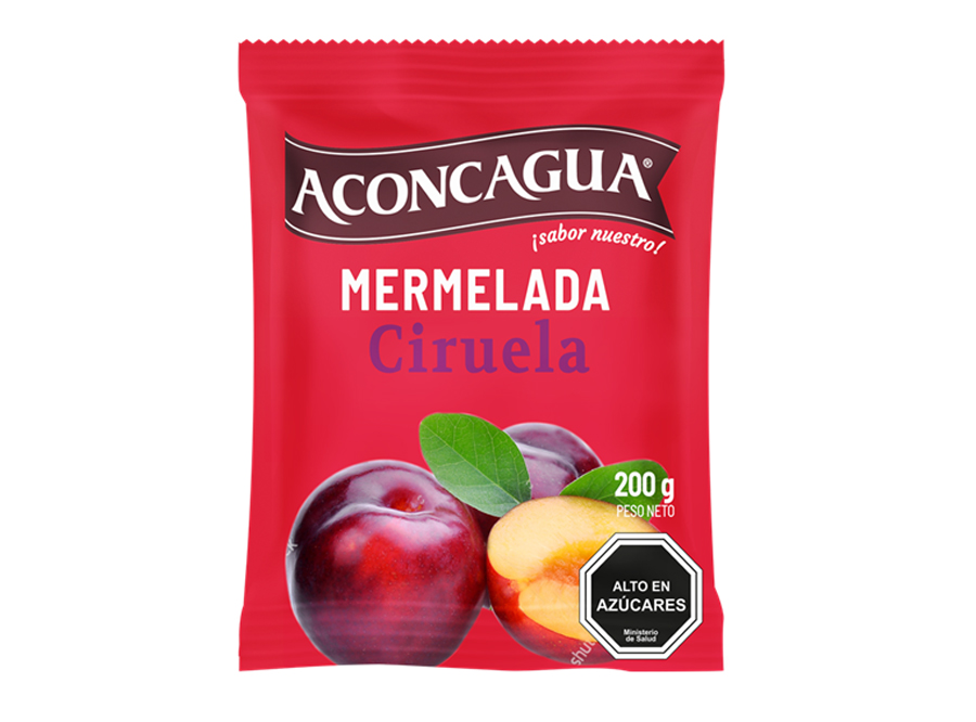  MERMELADA 200 GR ACONCAGUA CIRUELA C/AZU SACHET 