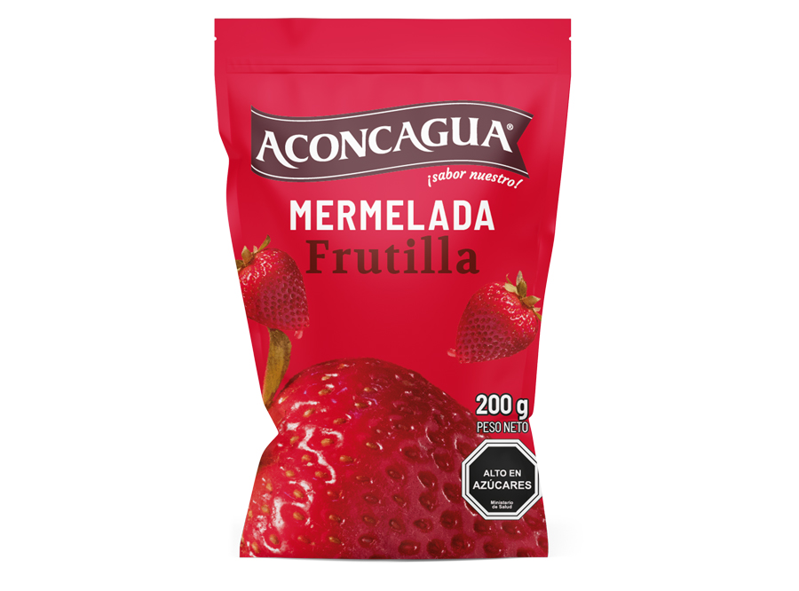  MERMELADA 200 GR ACONCAGUA FRUTILLA C/AZU SACHET 