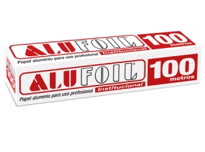  PAPEL ALUMINIO 30 X 100 MT. ALUSA FOIL INDUSTRIAL 