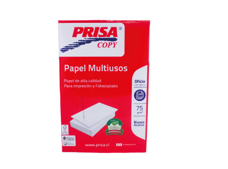  PAPEL FOTOC. OFICIO 75 GR PRISA ALKALINO 500 HJ. 