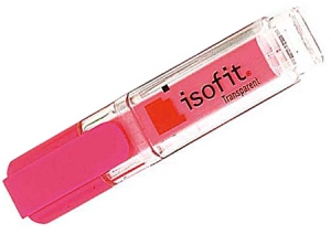  DESTACADOR ROSADO ISOFIT TRANSPARENTE 