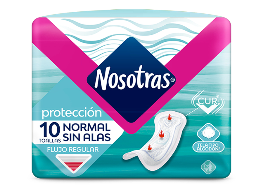  TOALLA HIG. NOSOTRAS ANATOMICA PQ X 10 UN T.SUAVE 