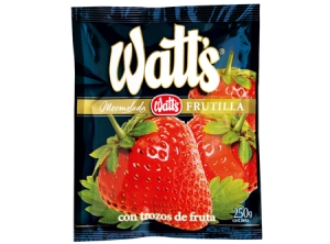  MERMELADA 225 GR WATTS FRUTILLA C/AZU SACHET 