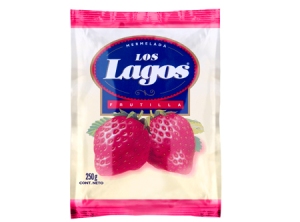  MERMELADA 225 GR LOS LAGOS FRUTILLA C/AZU SACHET 