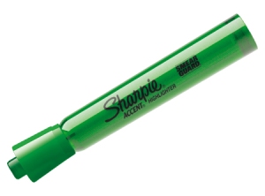  DESTACADOR VERDE SHARPIE C/RENDONDO 