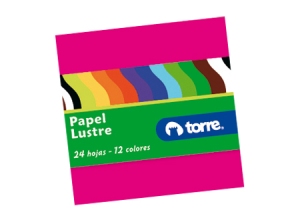  PAPEL LUSTRE FAJO 10 X 10 TORRE. 