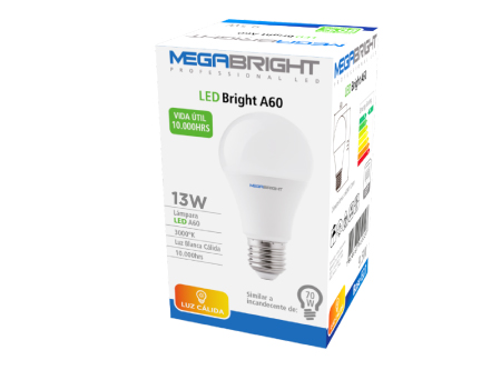  AMPOLLETA LED 13W E27 L.CALIDA MEGABRIGHT 