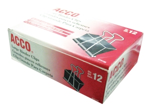  DOBLE CLIPS NEGROS 2-51MM DP X 12UN ACCO 