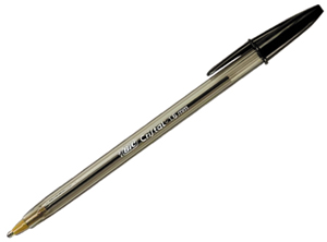  LAPIZ PASTA P.GRUESA 1.6 NEGRO BIC CRISTAL X 12UN 