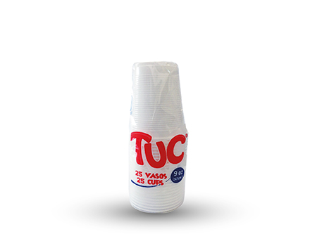  VASO TRANSP. 360ML 12 ONZ TUC PQ X 25 UN. 