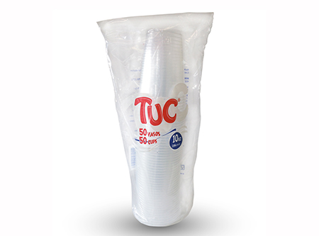  VASO TRANSP. 300ML 10 ONZ TUC PQ X 50 UN. 