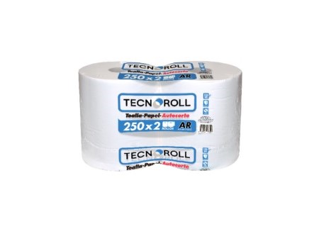  TOALLA PAPEL  2 ROLL.250 MT. TECNOROLL H/S AUTOCO 