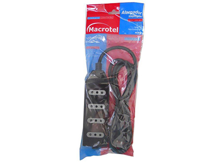  ALARGADOR ELECTR.  1.5 MTS 4 POSIC MACROTEL NEGRO 