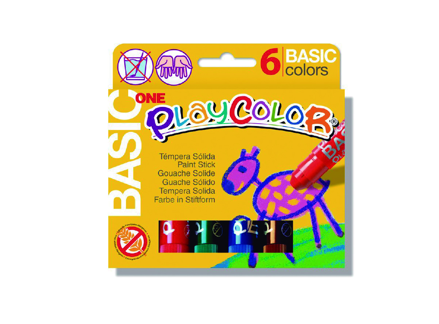  TEMPERA   6 COLORES SOLIDA PLAYCOLOR 10 GR. 