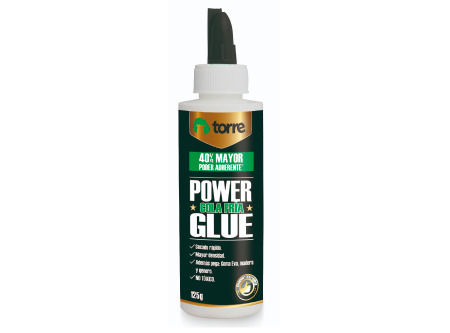  ADHESIVO COLA MADERA 125 GR. TORRE POWER GLUE 