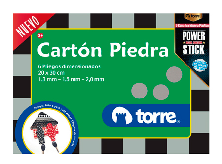  CARPETA ESC. CARTON PIEDRA 6 HJ(1.3-1.5-2MM) TORRE 