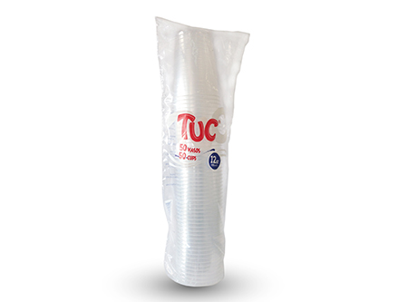  VASO TRANSP. 360ML 12 ONZ TUC PQ X 50 UN. 