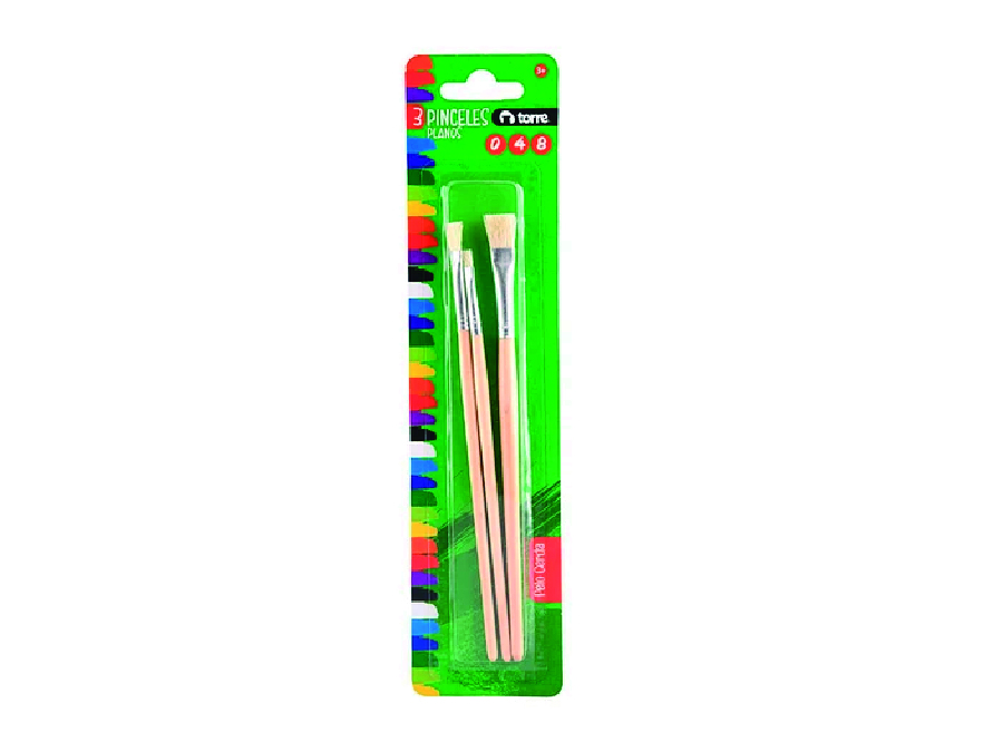  PINCEL SET TORRE PLANOS 3UN N.0-4-8 