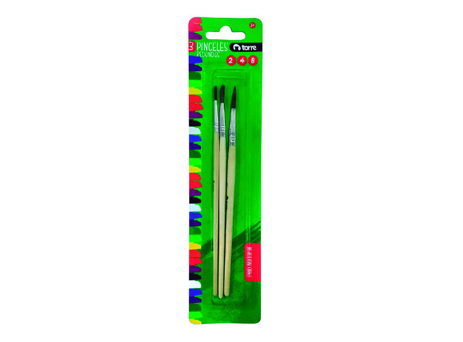  PINCEL SET TORRE P.PONY 3UN N.2-4-8 