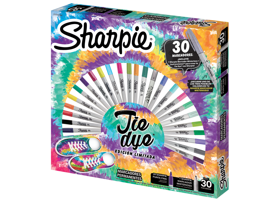  MARCADOR MULTIUSO COL.SURT X 30 UN SHARPIE TIE DYE 