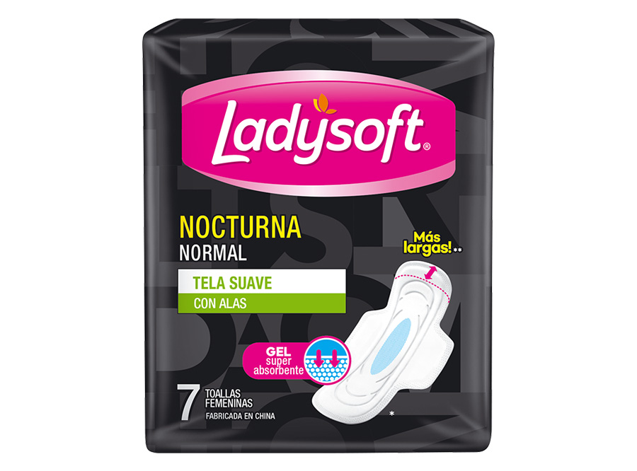  TOALLA HIG. LADYSOFT NORMAL C/ALAS X 7 UN NOCTURNA 