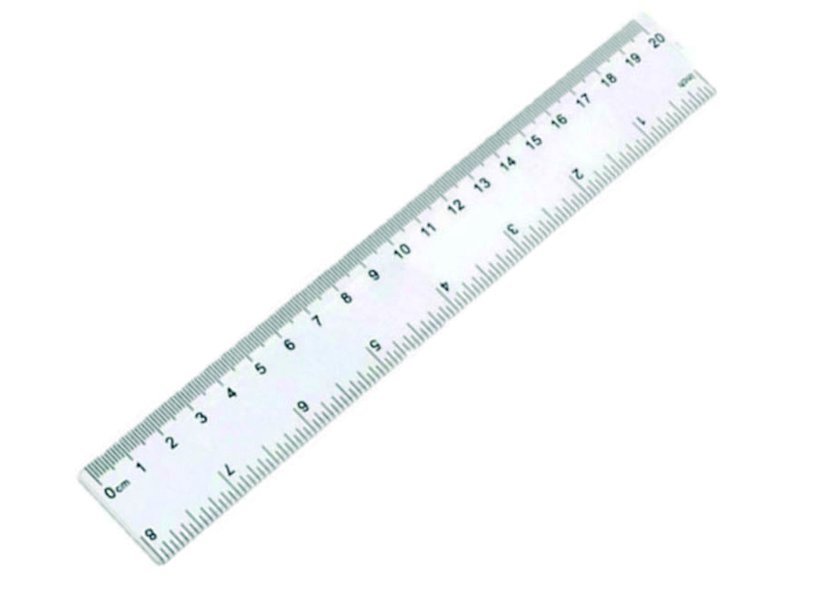  REGLA PLASTICA 20 CM. TRANSPARENTE COLON 